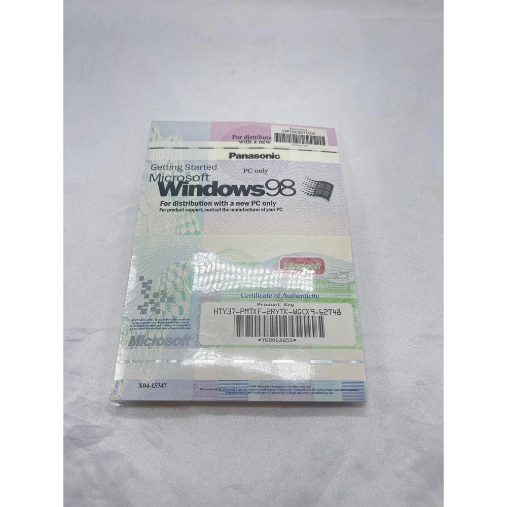 VTG! Factory sealed! NIP! Microsoft Windows 98 program